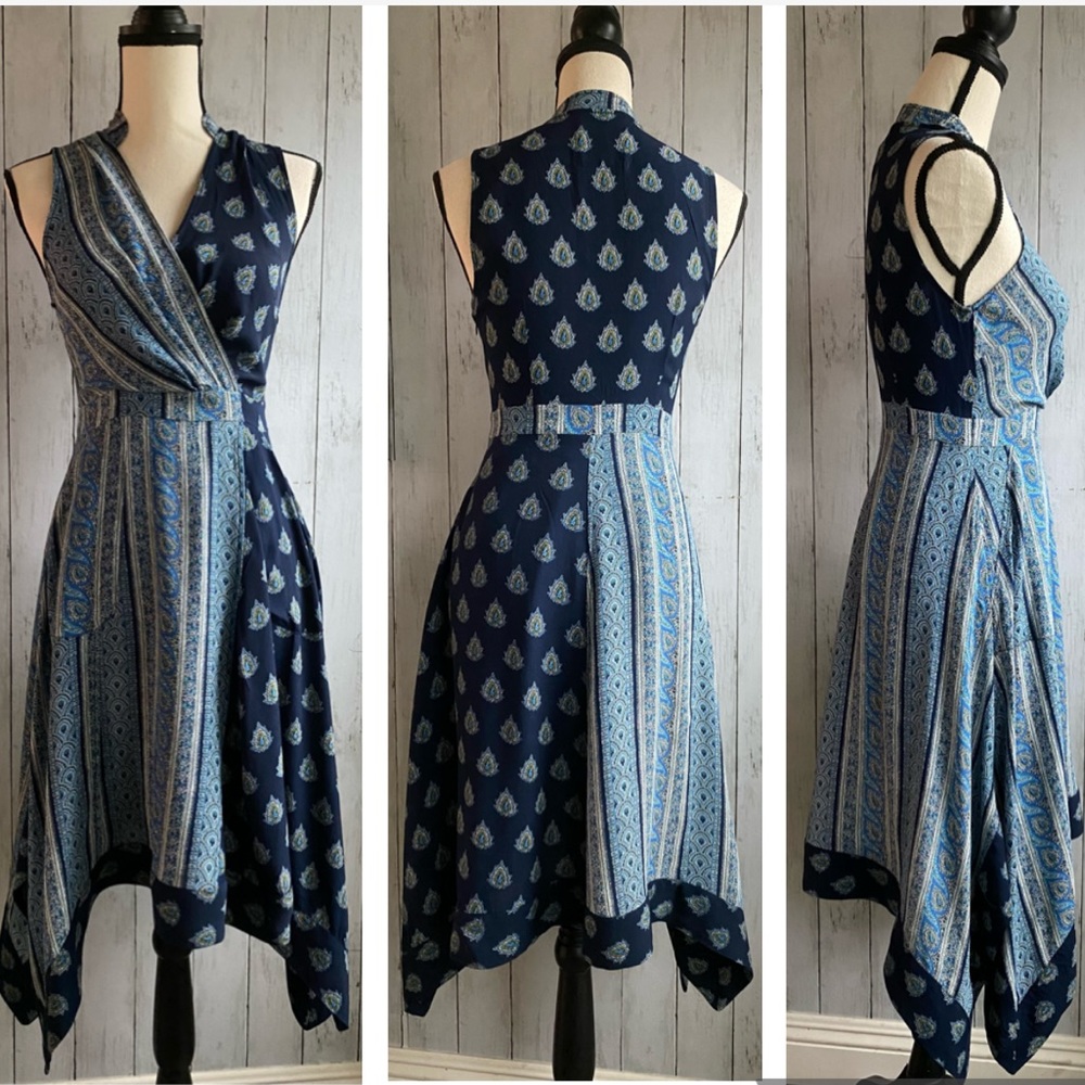 NWOT Anthropologie Paisley Printed Handkerchief Dress - Picture 2 of 15
